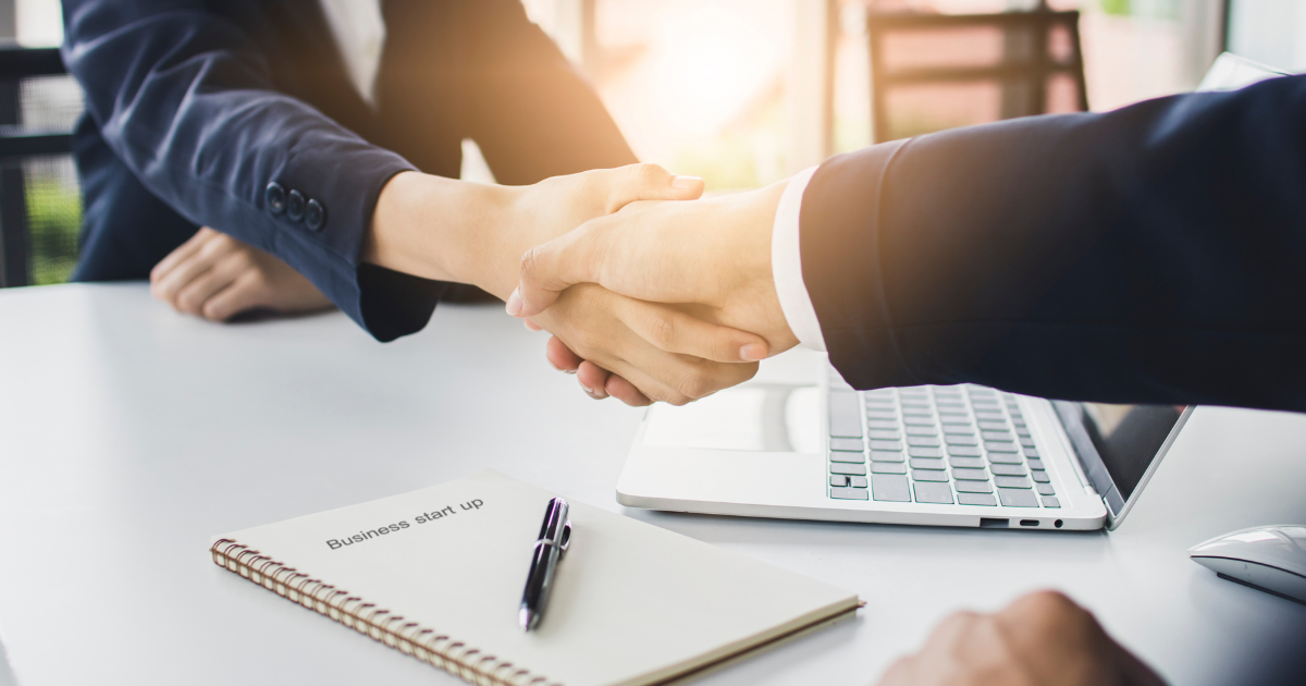 Business handshake